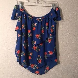 Floral off the shoulder top